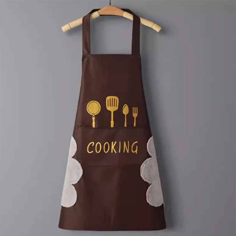 Kitchen Household Cooking Apron Men Women Oil-Proof Waterproof Adult Waist Fashion Coffee Overalls Apron Kitchen Supplies