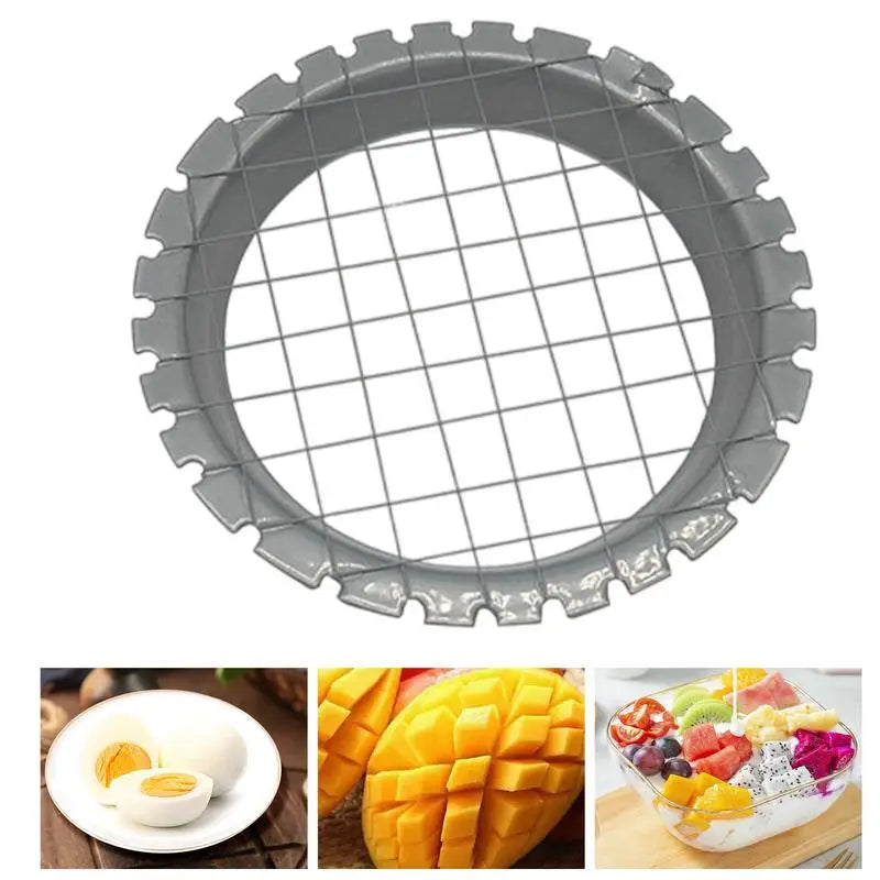 Stainless Steel Egg Slicer Cutter Mesh Grid Vegetable Fruit Chopper For Salad Dessert Potato Cube Grid Cutting Kitchen Gadgets