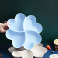 Heart Shaped Fruit Platter Creative Plates Storage Box Dried Fruit Snack Plates Divided Candy Dessert Plate Container Box
