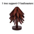 Wooden Trivets for Hot Dishes Decorative Christmas Tree Shape, Kitchen Wood Tree Trivet for Hot Pots and Pans 8” Heat Resistant