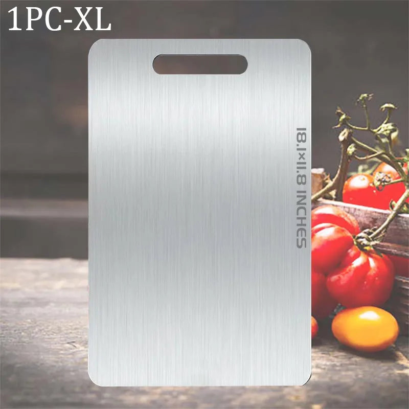 1/3/5PCS Stainless Steel Cutting Boards Double-Sided Antibacterial Food Grade Mould-Resistant Kitchen Chopping Board for Meat