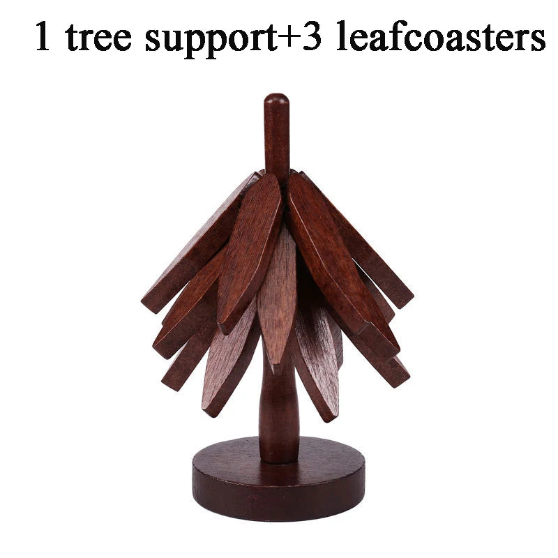 Wooden Trivets for Hot Dishes Decorative Christmas Tree Shape, Kitchen Wood Tree Trivet for Hot Pots and Pans 8” Heat Resistant