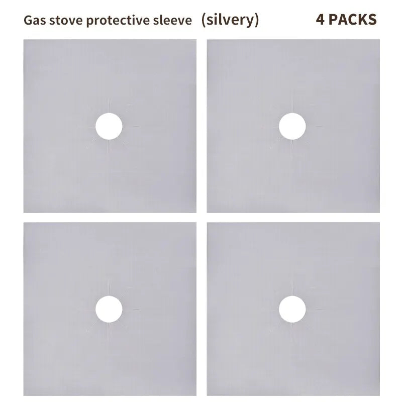 Thickened 27cm Kitchen Gas Stove Protection Pad High Temperature Resistant Grease Cleaning Gadgets