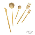 90Pcs Gold Silverware Set Tableware Cutlery Set  Gold Flatware Cutlery Set, Stainless Steel Flatware Set for Home Restaurant Buffets