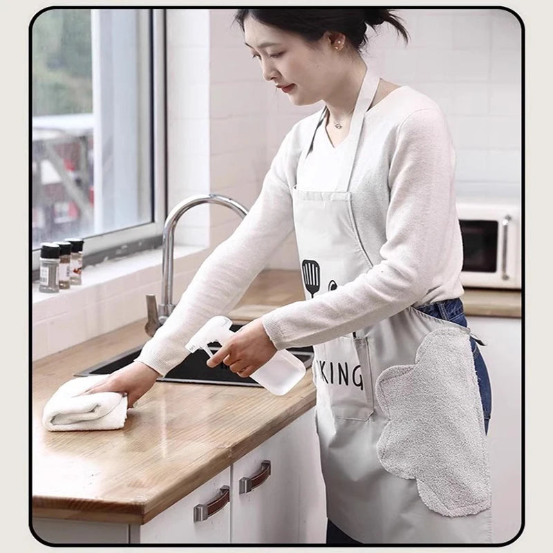 Kitchen Household Cooking Apron Men Women Oil-Proof Waterproof Adult Waist Fashion Coffee Overalls Apron Kitchen Supplies