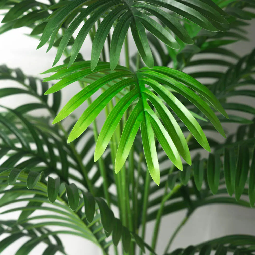 68-113cm Large Artificial Palm Tree Tropical Fake Plants Green Plastic Palm Leafs Big Monstera Tree Branch For Home Garden Decor