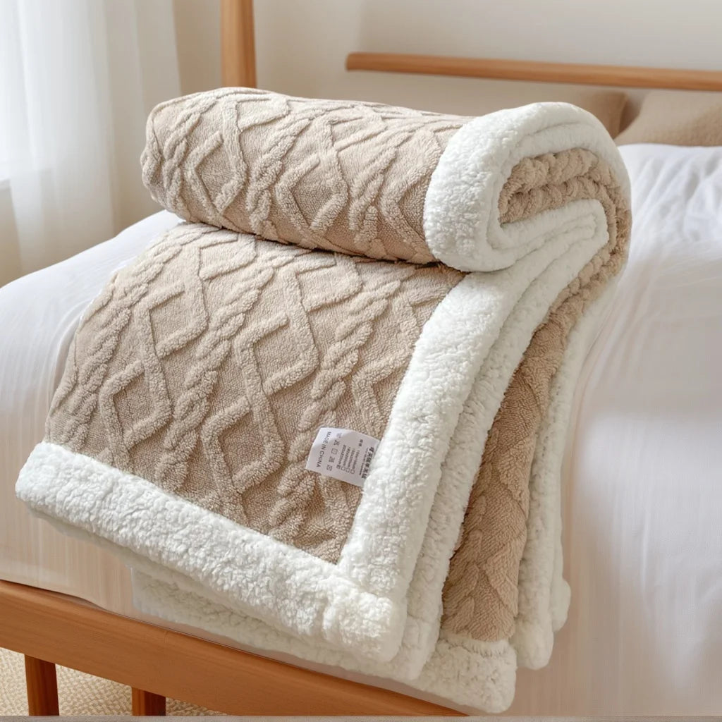 Solid Color Flannel Throw Blanket, Multi-Purpose Soft Skin-Friendly Warm Cozy Blanket for Bedroom Living Room Office Couch Sofa Bed Decor