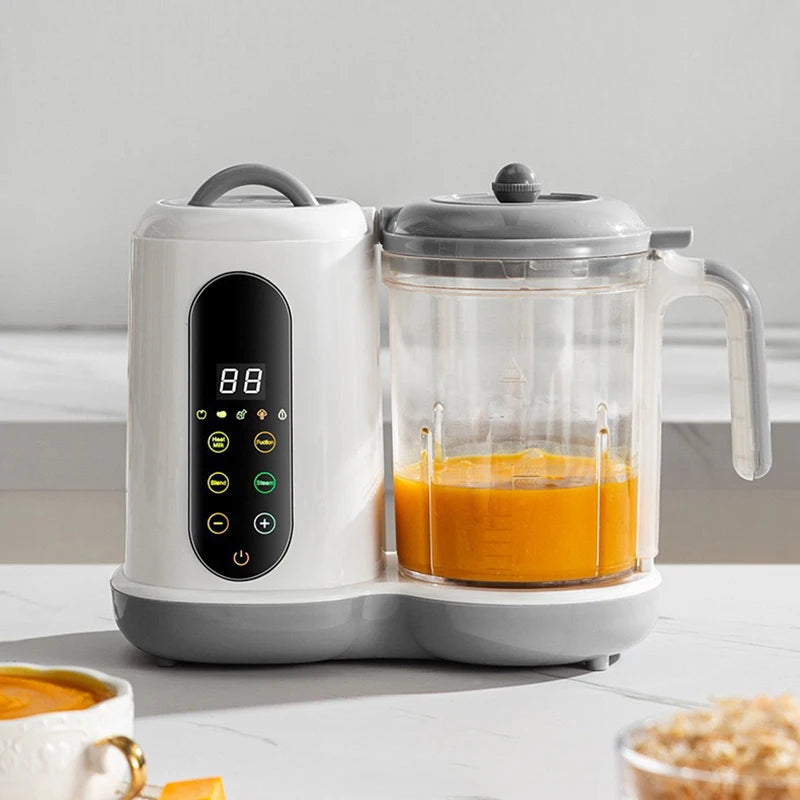 110V/220V Baby Food Supplement Maker Multicooker Solid Food Cooking Machine Electric Blender Grinder Mixer Steaming and Cooking