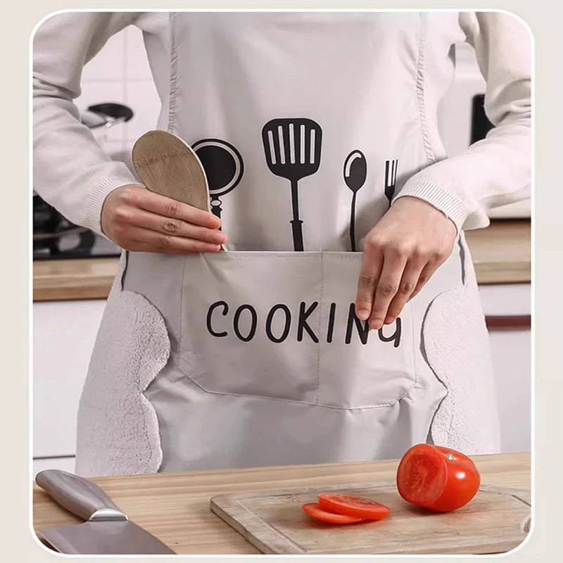 Kitchen Household Cooking Apron Men Women Oil-Proof Waterproof Adult Waist Fashion Coffee Overalls Apron Kitchen Supplies