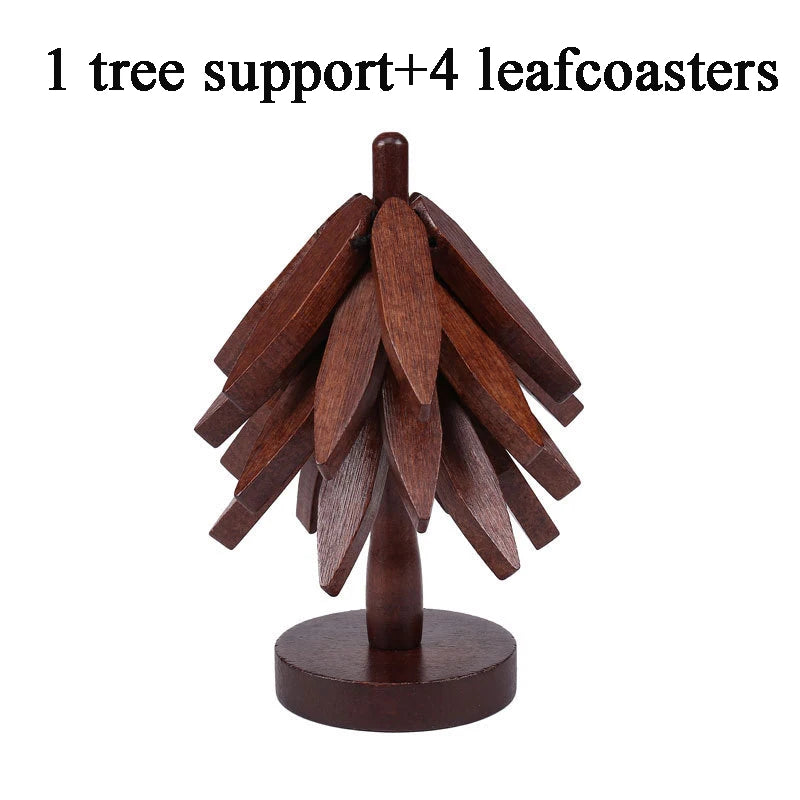 Wooden Trivets for Hot Dishes Decorative Christmas Tree Shape, Kitchen Wood Tree Trivet for Hot Pots and Pans 8” Heat Resistant