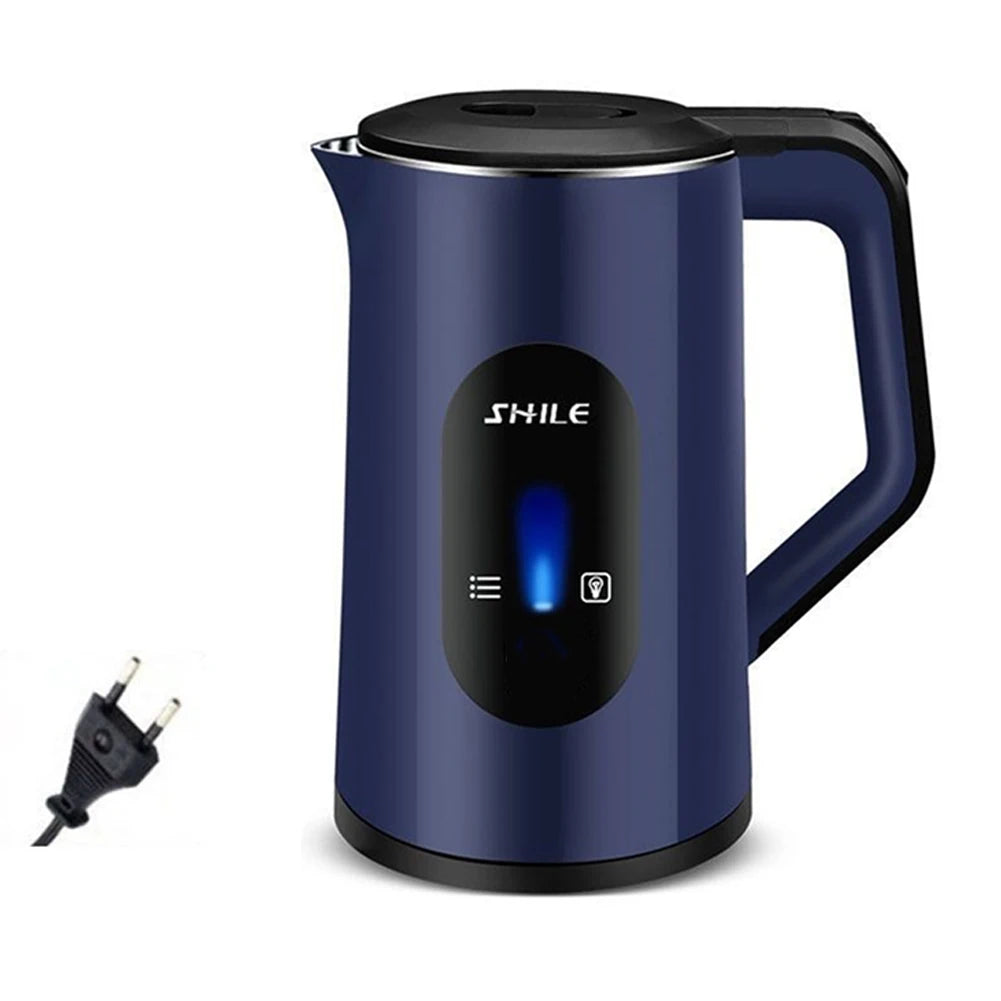 2.2L Stainless Steel Electric Digital Display Large Tea Kettle Auto-Shutoff Thermal Water Kettle 1500W Fast Boil Tea Pot Kettle