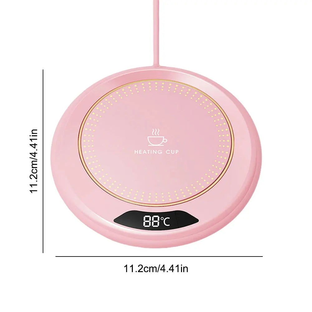 USB Coffee Mug Warmer with 3 Temperature Settings Smart Cup Warmer Electric Beverage Warmer for Hot Coffee Tea and Milk