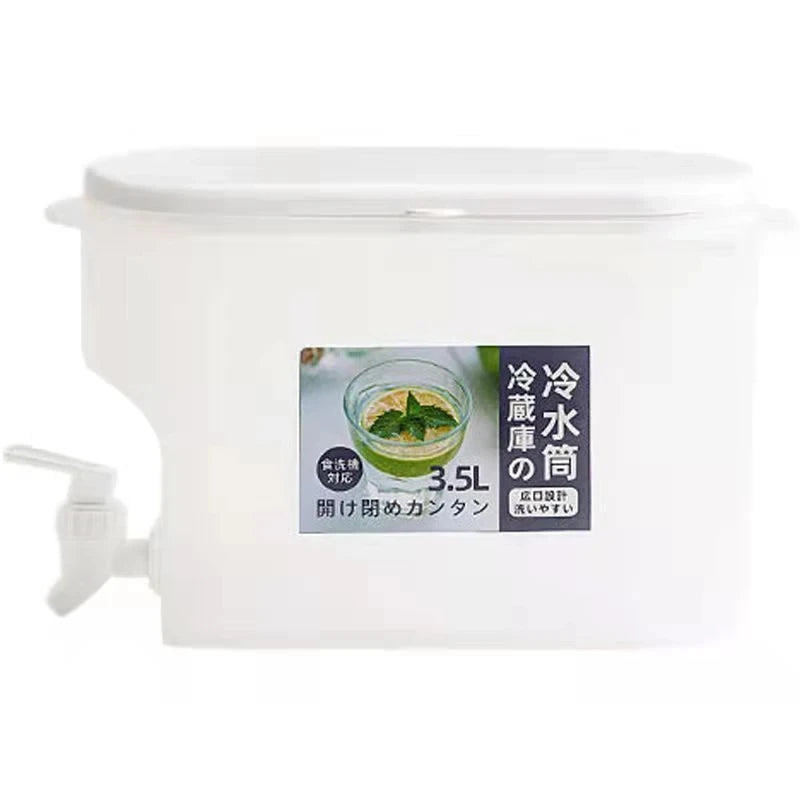 3.5L Cold Water Jug Large Capacity Cold Kettle with Faucet Juice Lemonade Drinks Bucket Liquid Storage Tank For Summer Party