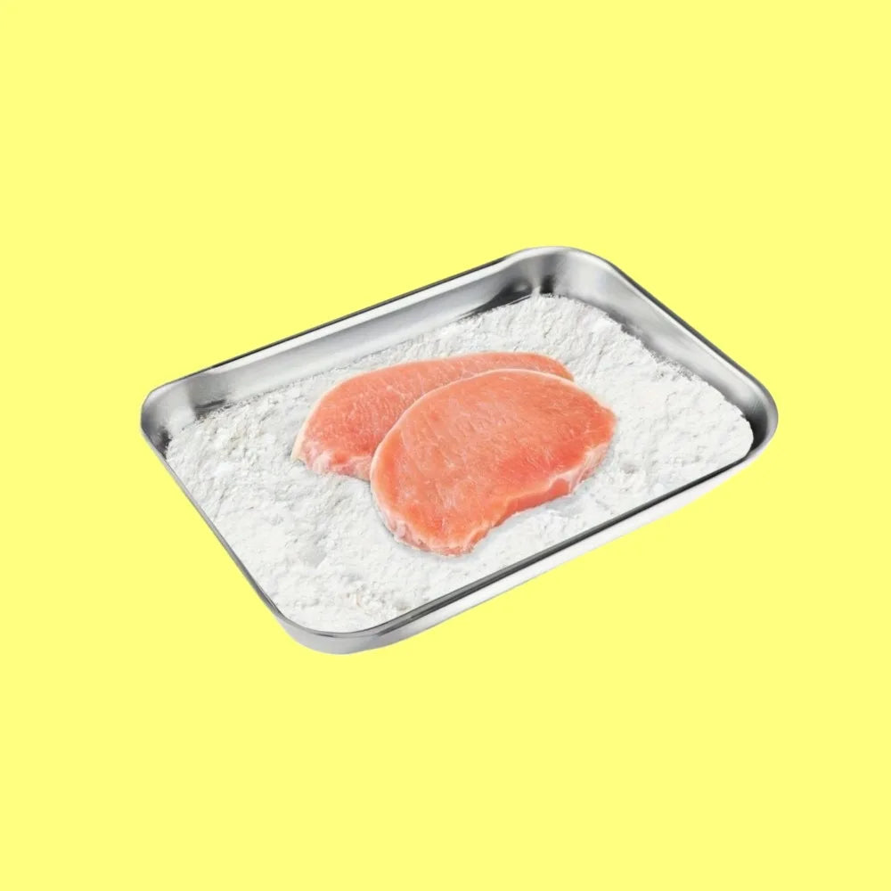 Stainless Steel Breading Pan Oven Safe Stainless Steel Breading Pan Food Prep Trays Set Marinating Meat Baking Kitchen Accessory