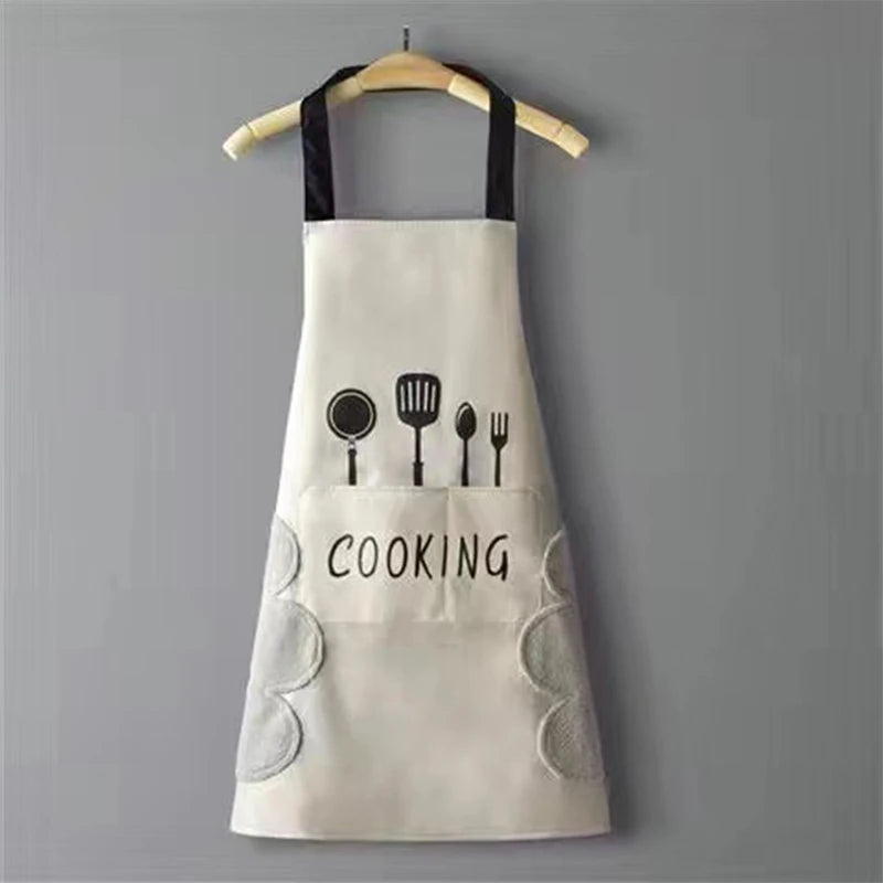 Kitchen Household Cooking Apron Men Women Oil-Proof Waterproof Adult Waist Fashion Coffee Overalls Apron Kitchen Supplies